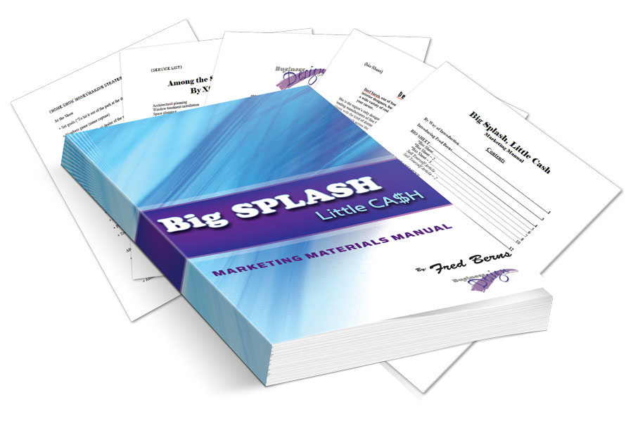 Big Splash, Little Cash Marketing Materials Manual